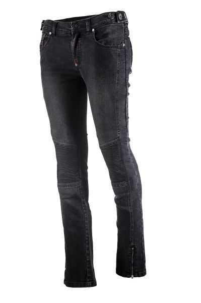 Ženske jeans motorističke hlače ADRENALINE Rock Lady Black