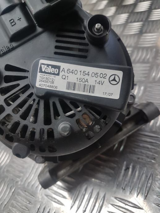 MERCEDES A B KLASA W169 W245 A180 2.0 CDI ALTERNATOR 150A A6401540502