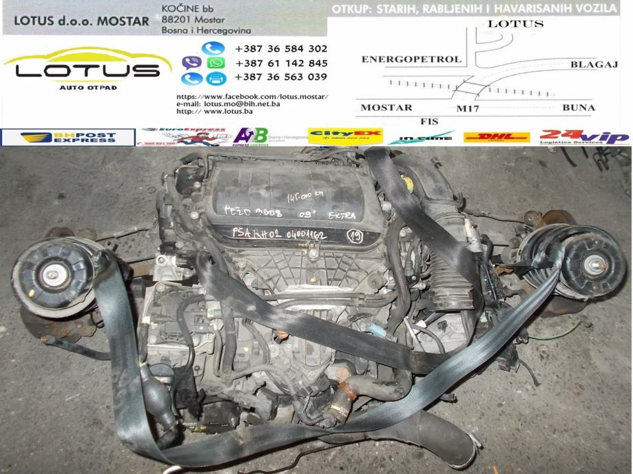 Peugeot 3008 2.0HDImotor, mjenjač (ostali dijelovi)