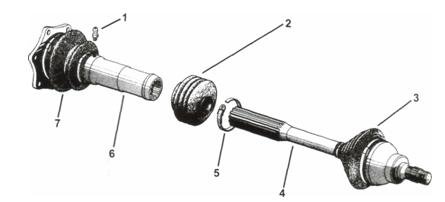 Poluosovina HomokinetiČki Zglob ManŽeta Krajnik Spona