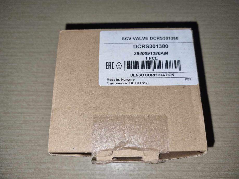 Kit Vanne De Régulation Pression Carburant (SCV) DENSO DCRS301380 - Pour Moteurs Diesel Common Rail