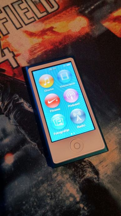 iPod nano 7 generation 16GB blue, kao NOVO