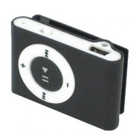 MP3 player - iPod shuffle look, 32GB, crni, in ear slušalice