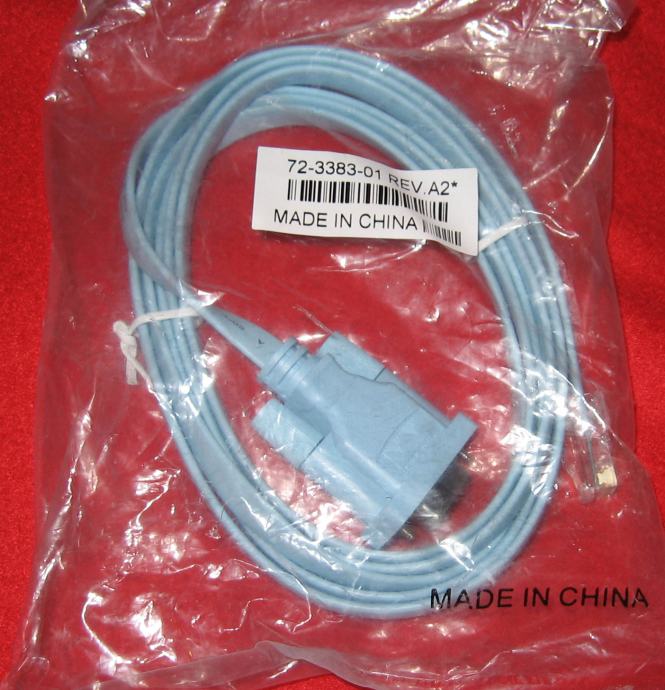 Cisco Rollover Console Cable, Blue DB9 to RJ45, 72338301 REV.A2