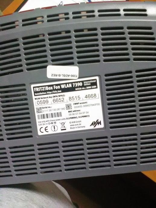 Receptor Av AVM FRITZ!Box 7390 - M&oacute;dem VDSL Alem&aacute;n Con Repetidor WLAN Y DECT, Wi-Fi Hasta 300 Mbps Modem Wifi Repetidor DECT