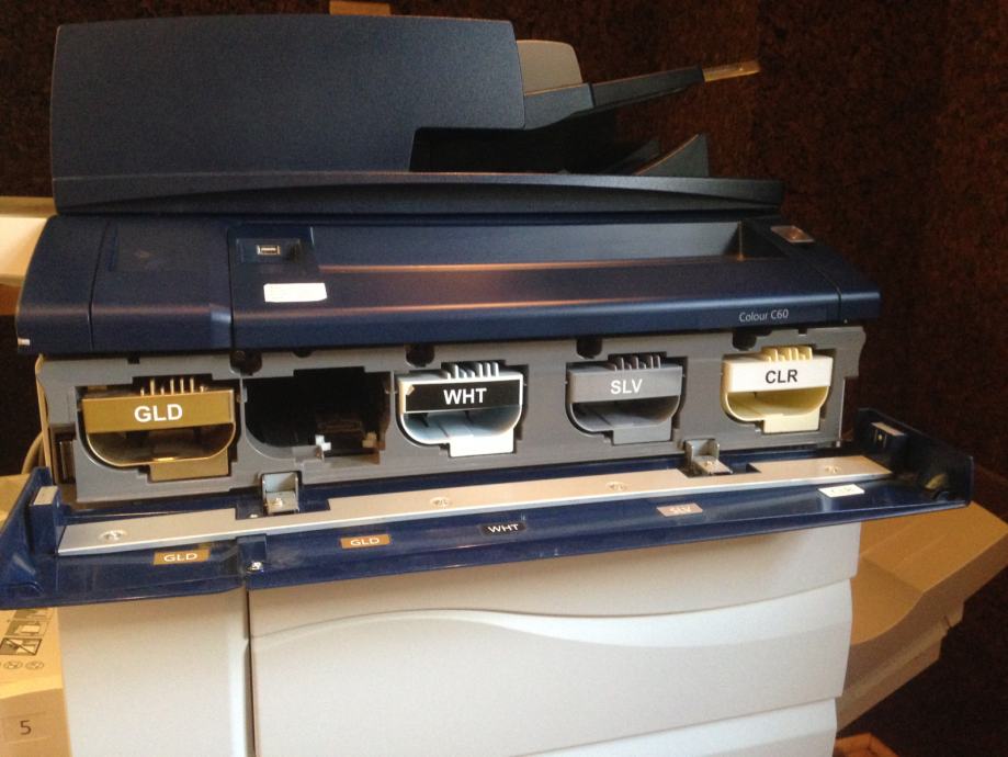 Xerox C60 CMYK + Zlato, srebro, bijela i lak