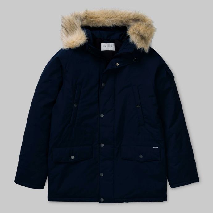 CARHARTT jakna: Anchorage parka - Dark Navy/Black, vel. XL - NOVO!