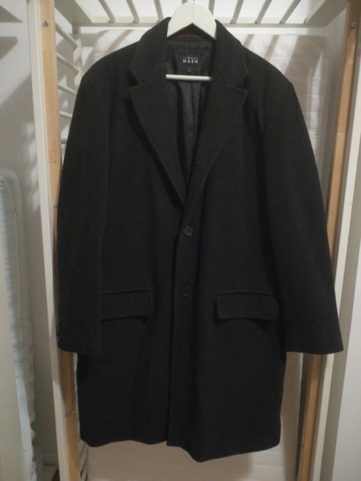 Muški kaput, antracit, tamno sivi, veličina L, 52