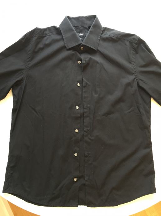 Hugo Boss crna muška košulja dugih rukava XL