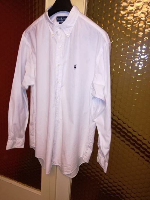 Ralph Lauren POLO by Ralph Lauren BLAKE long-sleeved button-down check shirt, men's size M cotton blue type Vintage Second Hand
