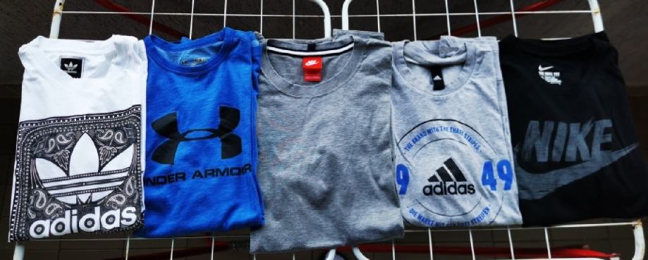 NOVE Adidas, Nike i Under Armour Majice M Veličina 5 majica =45 Eura