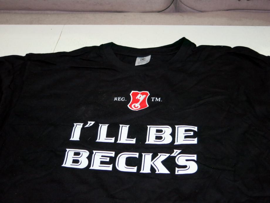 I'LL BE BECK'S crna majica - XL - NOVO