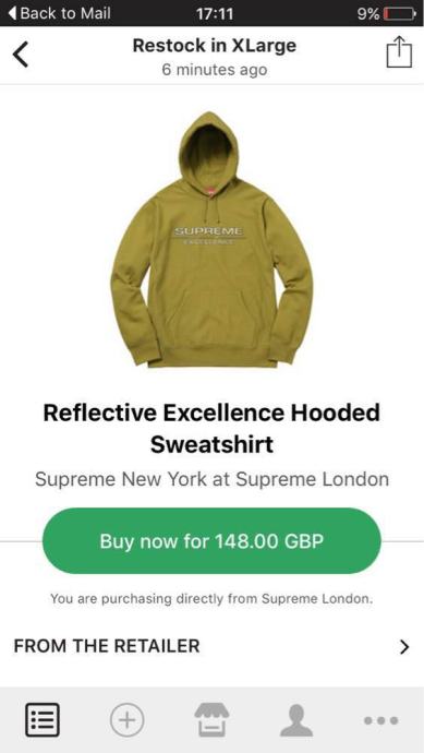 Supreme - Reflective Hooded Sweatshirt XL - fw17 kolekcija *Authentic*