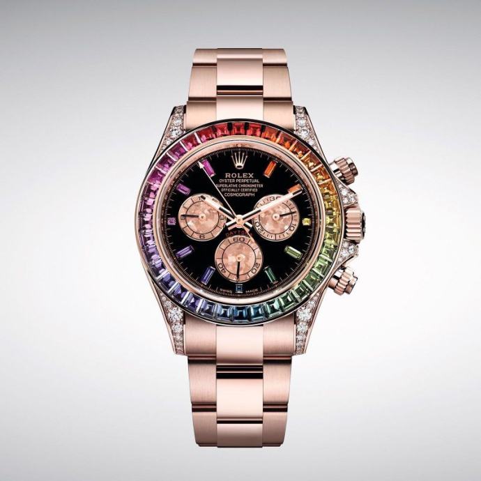 Muški sat s automatskim pokretom Rolex Daytona Cosmograph Rainbow Rose
