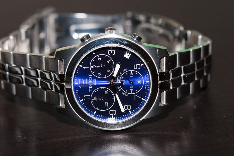 Montre Tissot PR 50 Chronographe - Cadran Noir - Référence J378/478 - Occasion