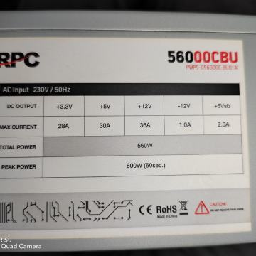 560W RPC 56000CBU ATX2 napajanje