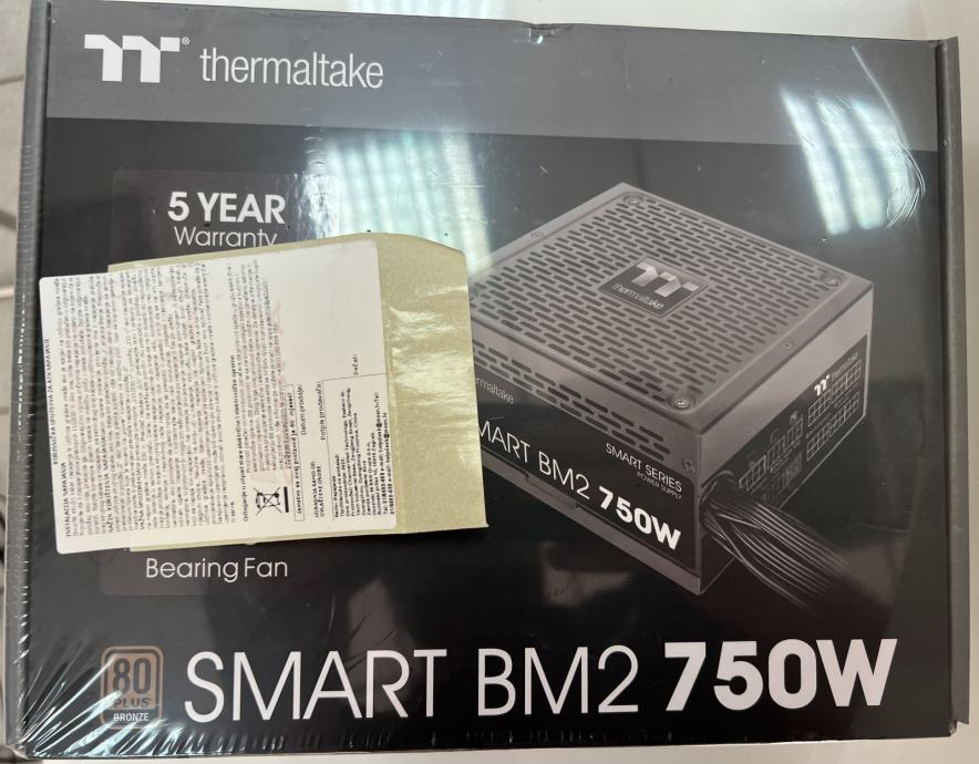 Thermaltake Smart BM2 PC napajanje 750W ATX 80 plus bronze NOVO R1