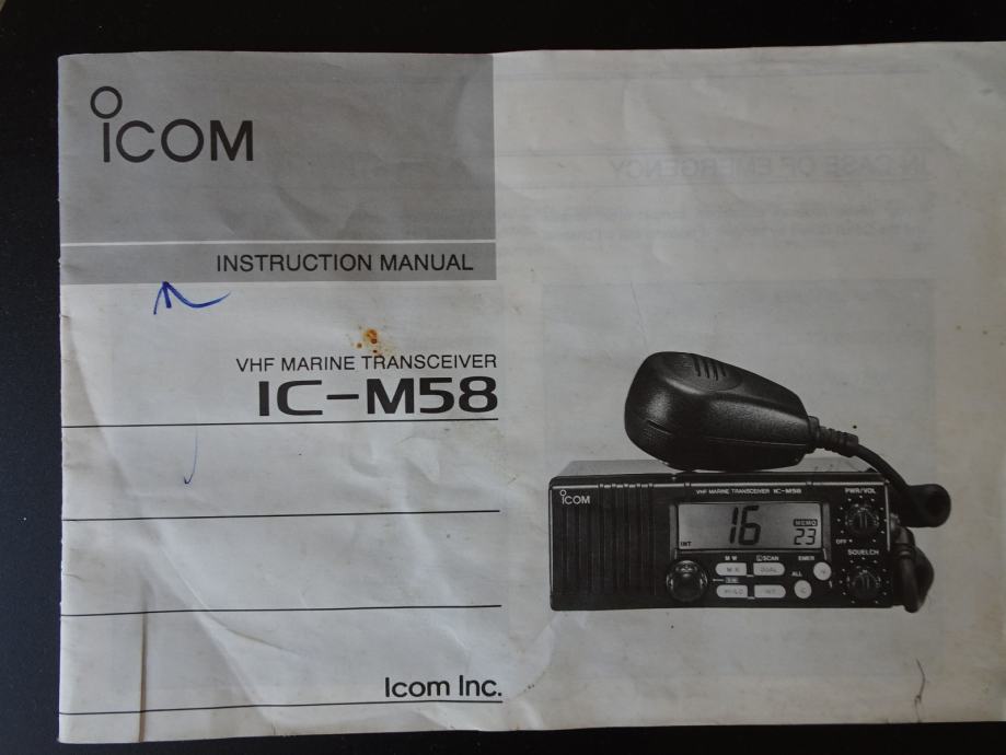 Radio stanica VHF Marine IC- M58 od iCOM