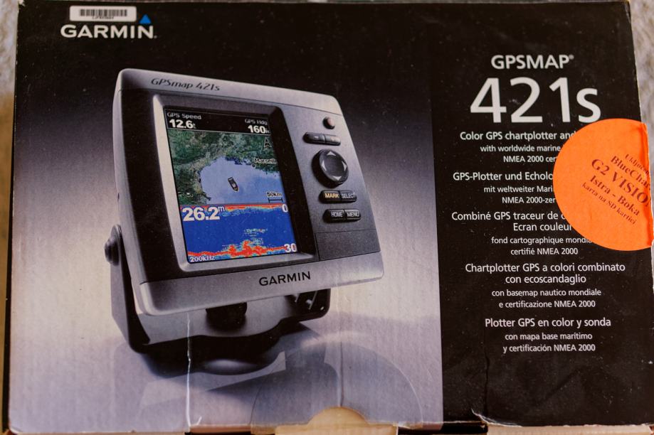 Garmin 421s plotter sa sondom + karta bluechart g2 vision Istra-Boka