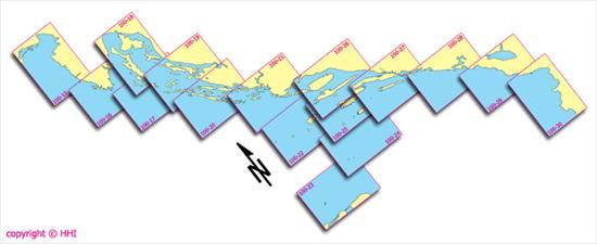 Pomorska karta 100-22 (Jabuka-Vis) - nautičke obalne karte