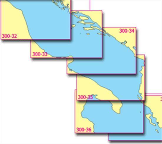 Pomorska karta 151 ( Rijeka-Venezia) - kursne nautičke karte