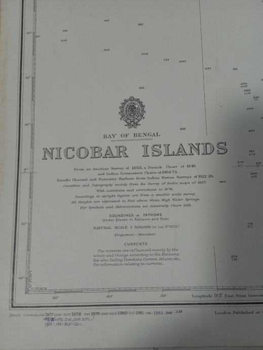 POMORSKA KARTA NICOBAR ISLANDS-840
