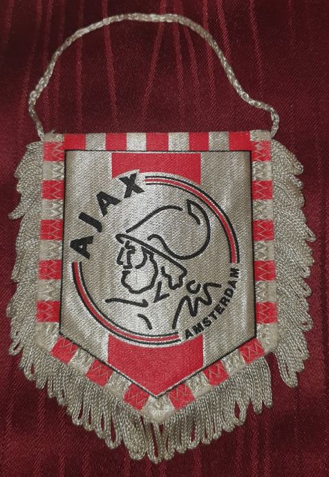 Fanion / Banderin Ajax Amsterdam – 9 X 11 Cm – Supporteur Club Néerlandais