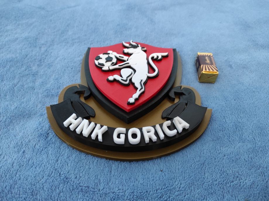 HNK Rijeka - 3D printani zidni grb 175 mm