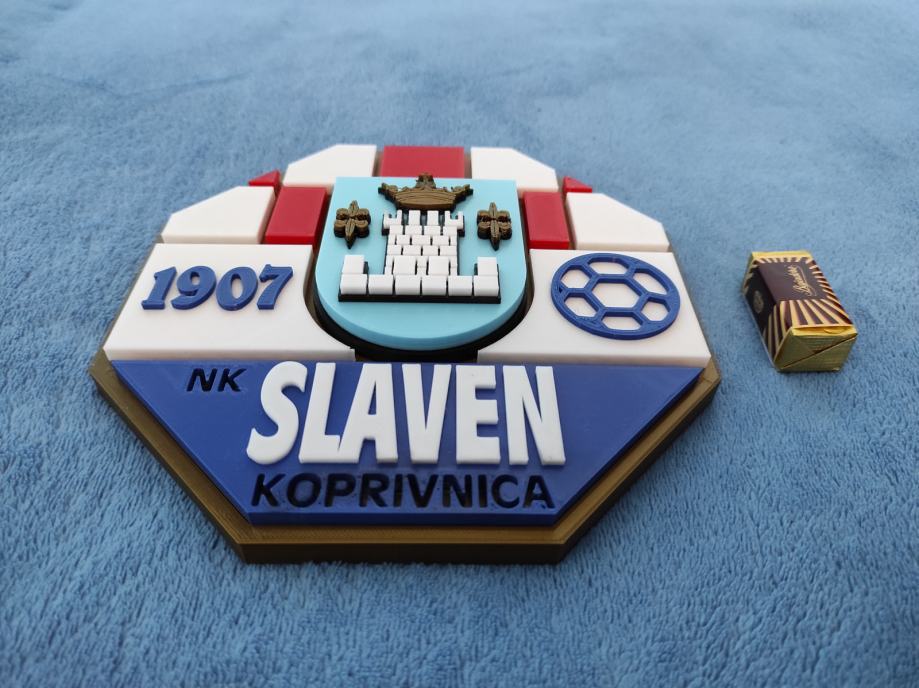 Fanion De Foot NK Slaven Belupo Koprivnica - Croatie - 37 X 24 Cm - Pour Fans
