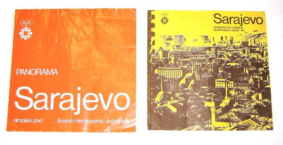 Sarajevo 1984 olimpijske igre brošura panorama