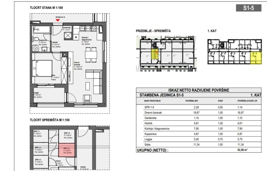 Dugo 2-soban stan: Dugo Selo, 52.00 m2, novogradnja, s1.5 (prodaja)