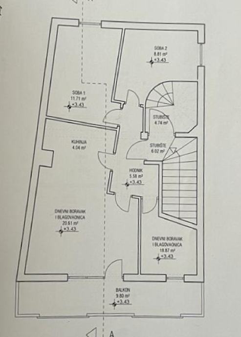 Trešnjevka - 3- soban stan s balkonom, parkingom, spremištem (prodaja)