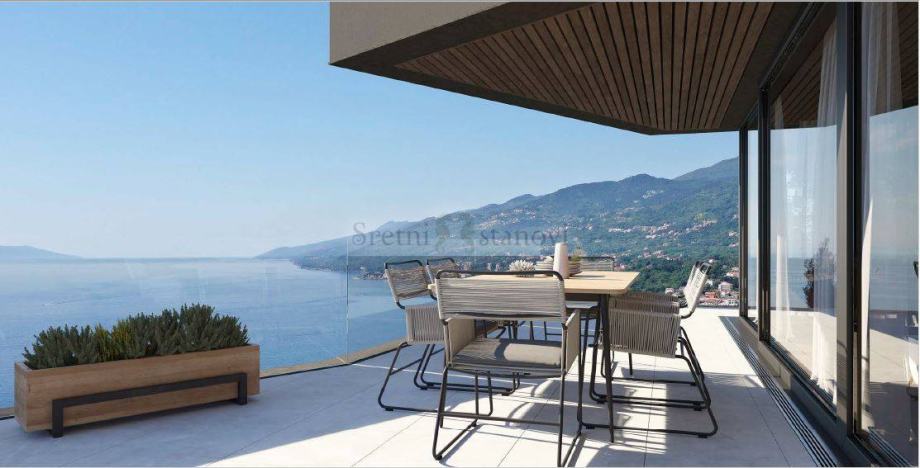 Luksuzan 3S+DB apartman 100m od mora (Opatija) s terasom, spremištem i