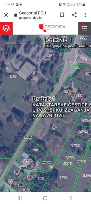 22€ mq građevinsko zemljište, NP PLITVIČKA JEZERA Grabovac, 2286 m2
