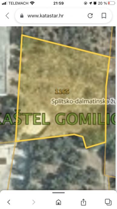 Građevinsko zemljište, Kaštel Gomilica, 734 m2