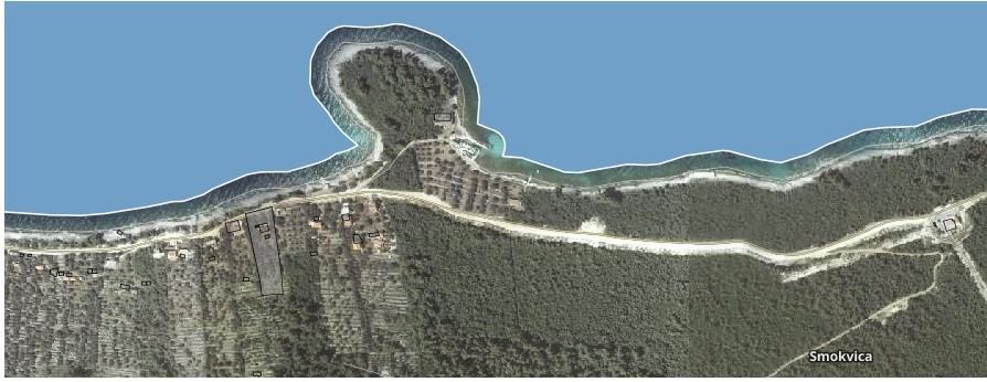 Građevinsko zemljište, Korčula, Smokvica, 491 m2 predio Blaca