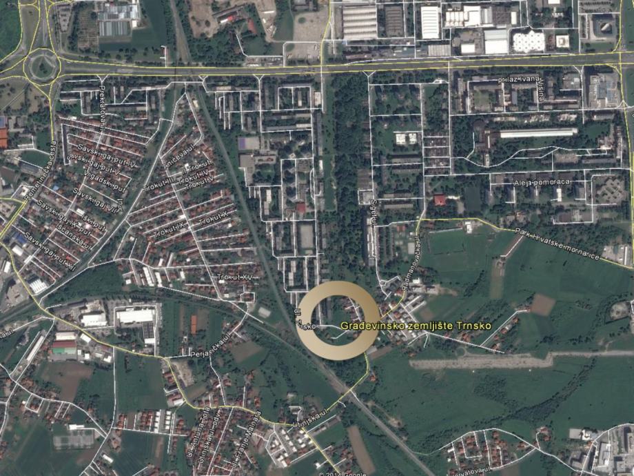 Građevinsko zemljište M1 3991 m2, Zagreb (Trnsko)