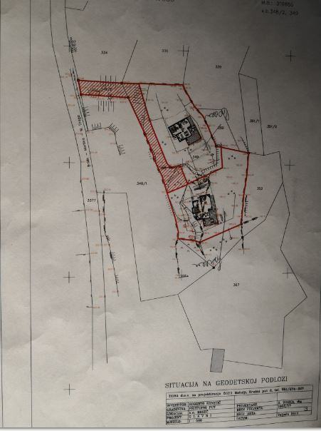 Mošćenička Draga,Martina,Građevinsko zemljište sa projektom, 2600 m2