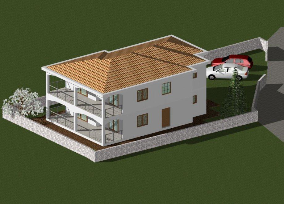 Započet stambeni objekt  Vrsi-Nin teren 400 m2