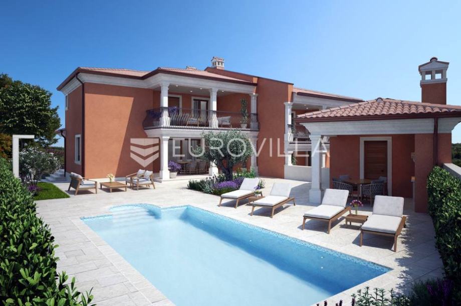 Istra, Momjan, Dvojna kuća s bazenom, 178m2 (prodaja)