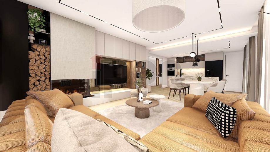 Kastav-Rubeši, luksuzan stan u novogradnja 3S+DB sa okućnicom (prodaja)