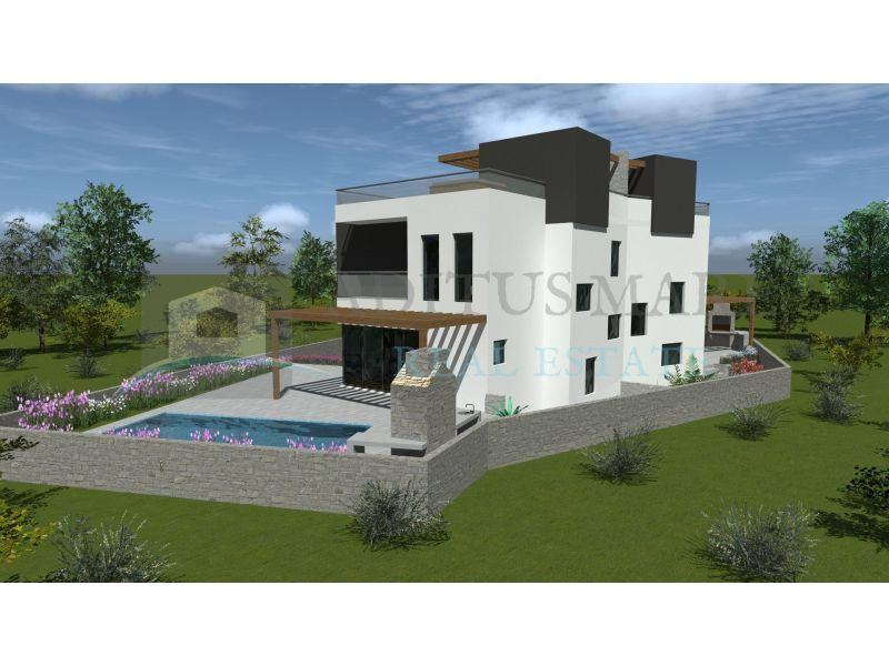 Novogradnja - Dvojna kuća sa bazenom na Srimi (prodaja)