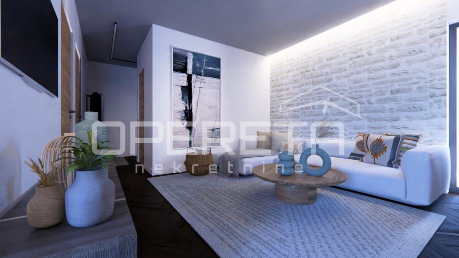 Petrčane – luksuzni penthouse, 30 m od mora — slika 1