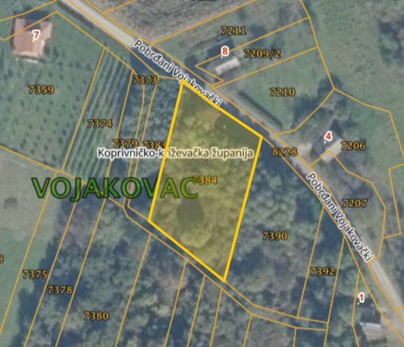 Poljoprivredno zemljište / Šuma, Vojakovac, 1514 m2