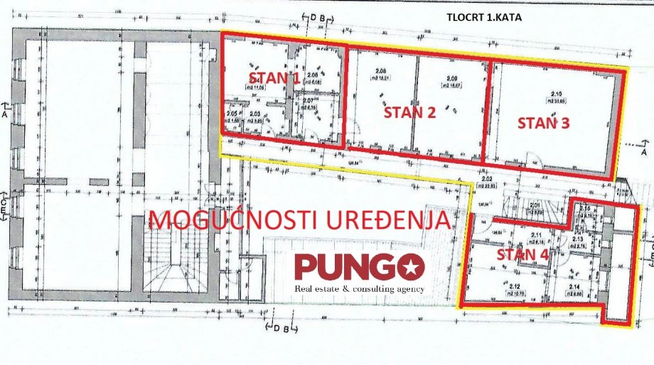 Poslovni prostor: Zagreb (Donji grad), uredski, 280 m2 (prodaja)