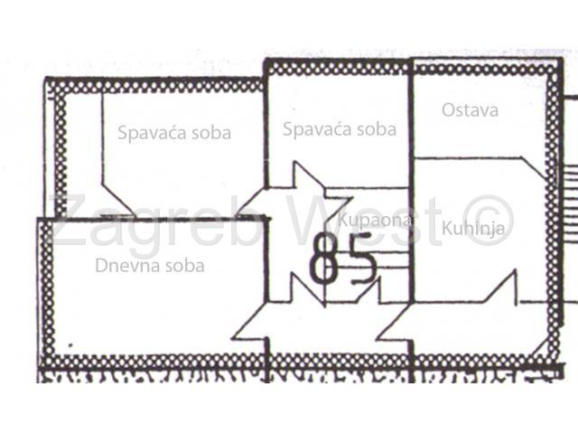 Prilaz V.Brajkovića, 3s(91.51m2) stan na 7 katu sa liftom (prodaja)
