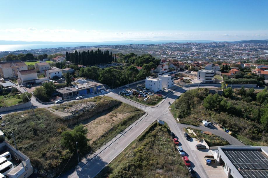 Zračni pogled na lokaciju u Mravincima