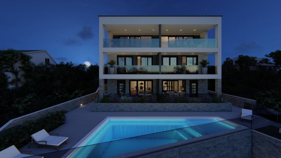 Penthouse: Vela Luka, 149.00 m2, luksuzna novogradnja, bazen (prodaja)