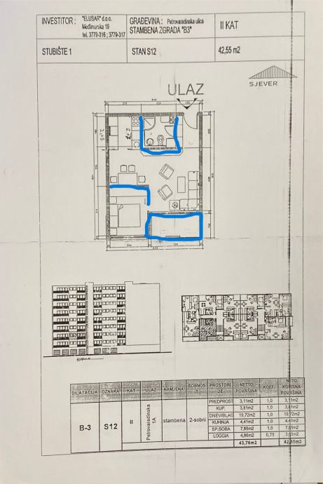 Stan: Zagreb (Prečko Petrovaradinska 1A), 45.00 m2 (prodaja)