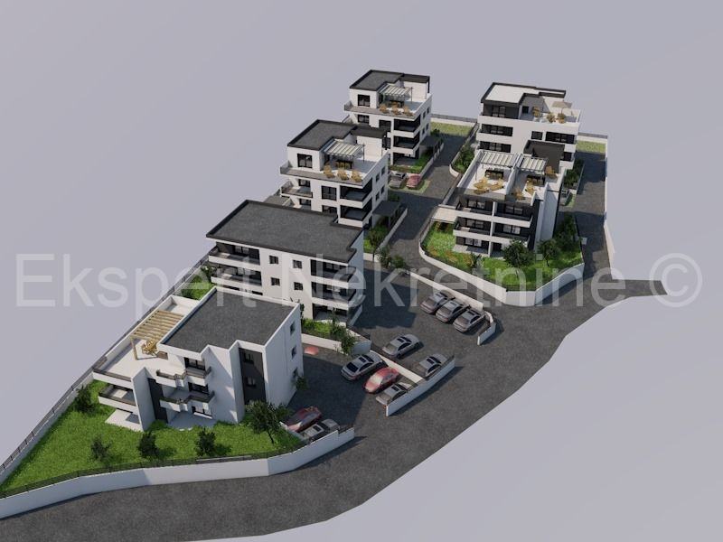 Trogir,2-soban stan 64 m2,novogradnjia,velika lođa, parking mjesto (prodaja)
